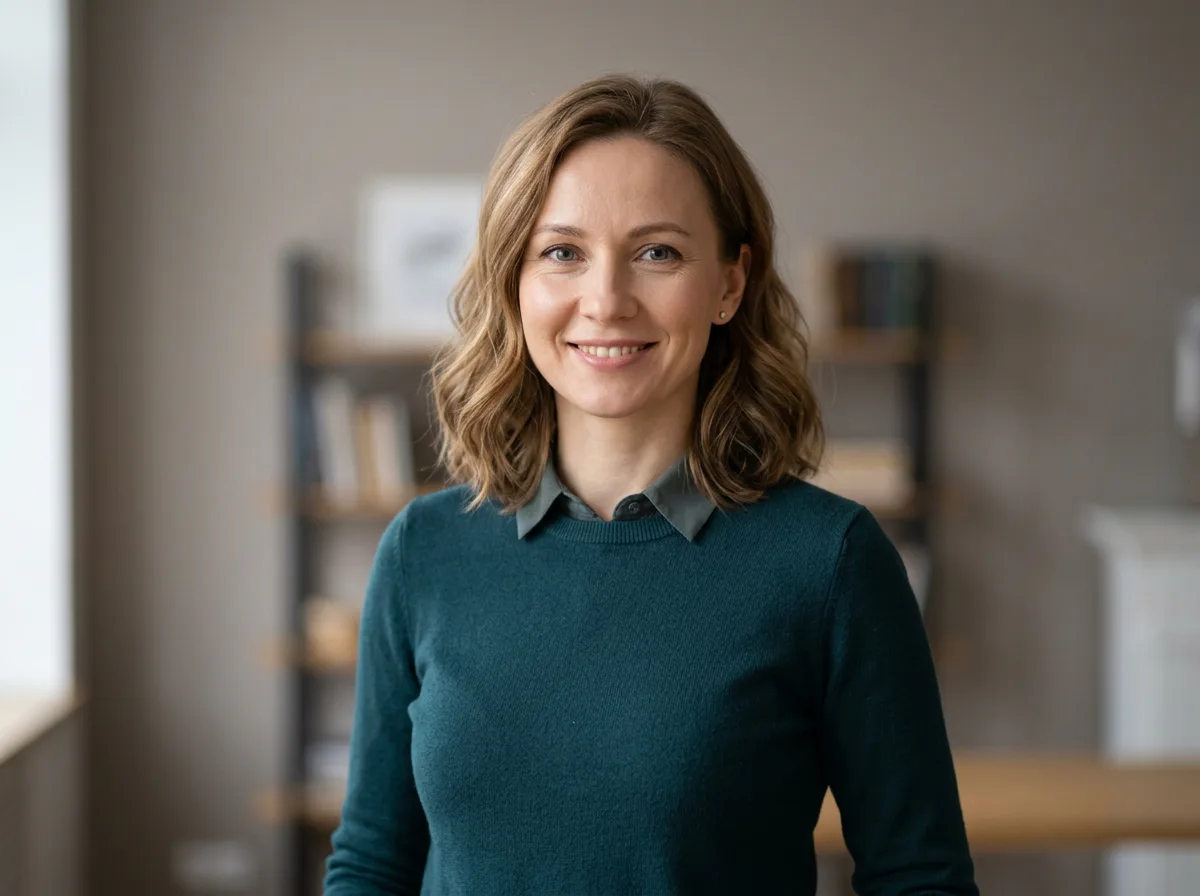Аватар клиента Екатерины С., женщина около 34 лет, нейтральный фон